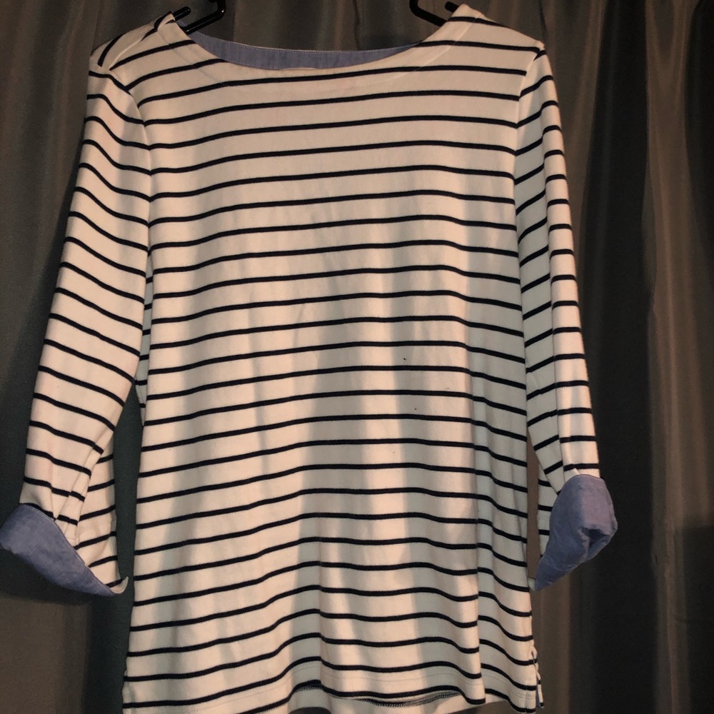 Nautica Dressy Striped Quarter Sleeve
